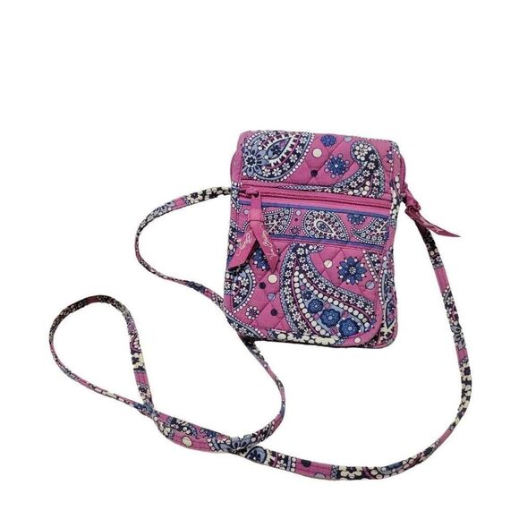 Vera Bradley Handbags - Vera Bradley Boysenberry~Purple Paisley~Mini Hipster Crossbody